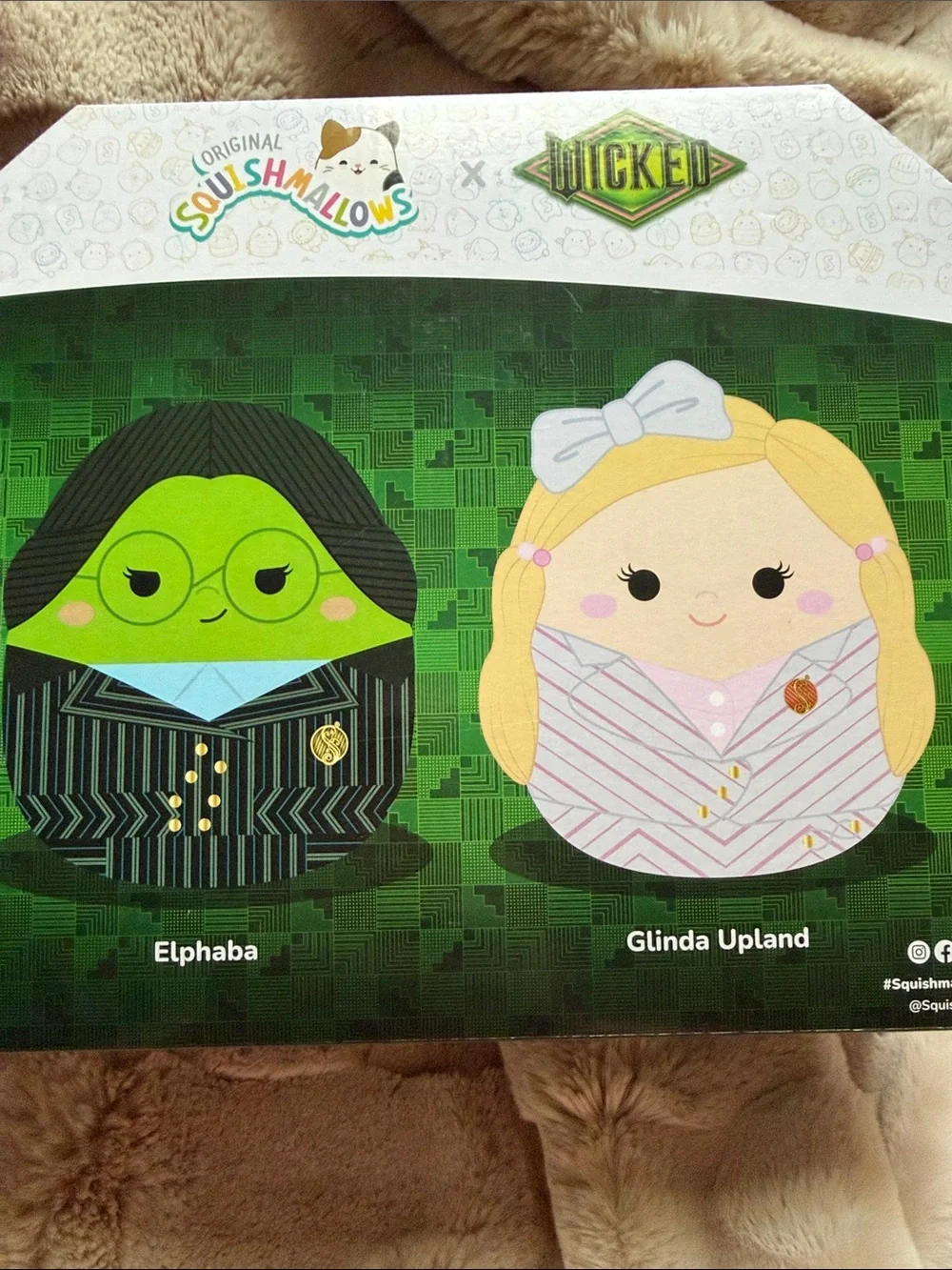 Squishmallows Wicked Plush Duo - Green & Pink